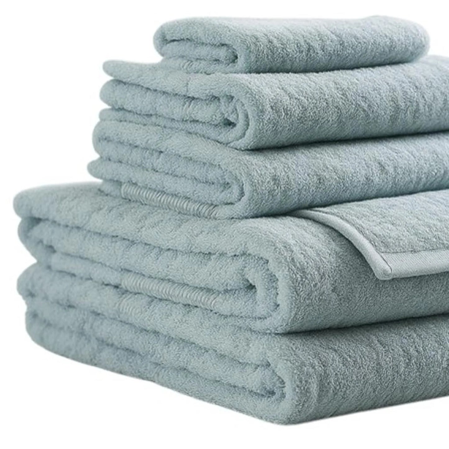Set of Six Sea Cotton Quick Dry Terry Cloth Towels