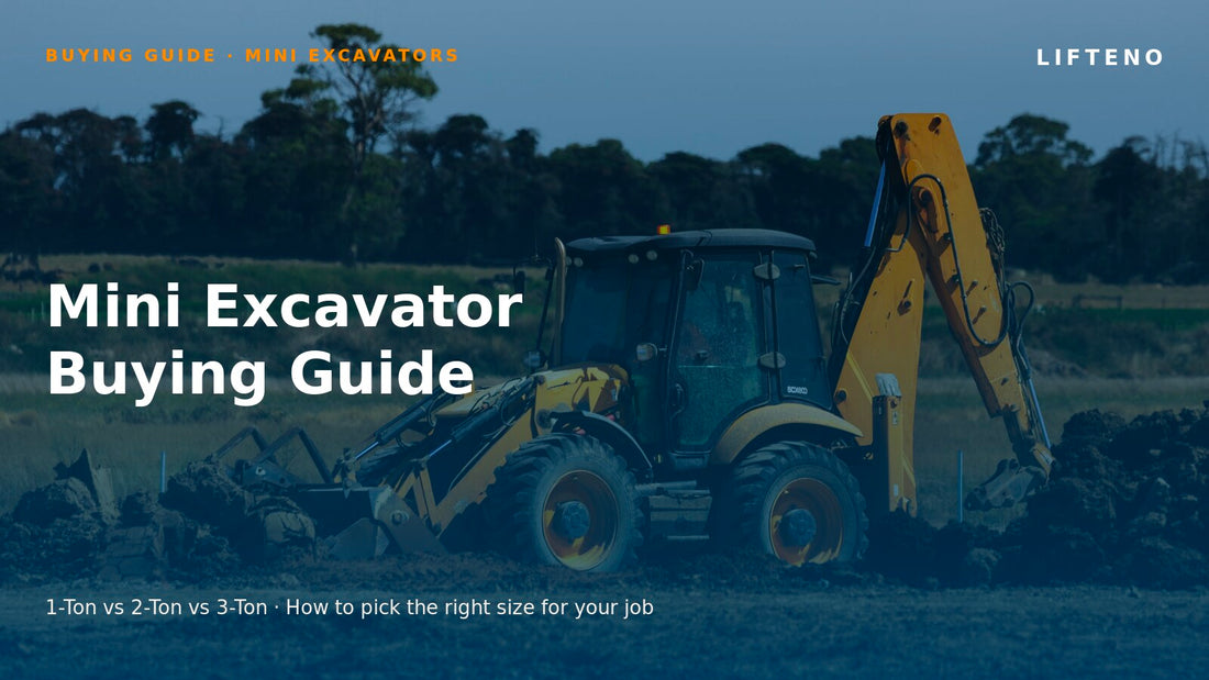Mini Excavator Buying Guide: 1-Ton vs 2-Ton vs 3-Ton