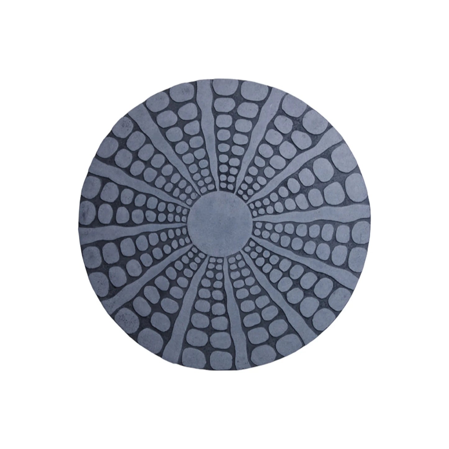 Lifteno 28" Round Wall Decor – Gray Sandstone Minimalist Wall Art, Modern Contemporary Home Decor