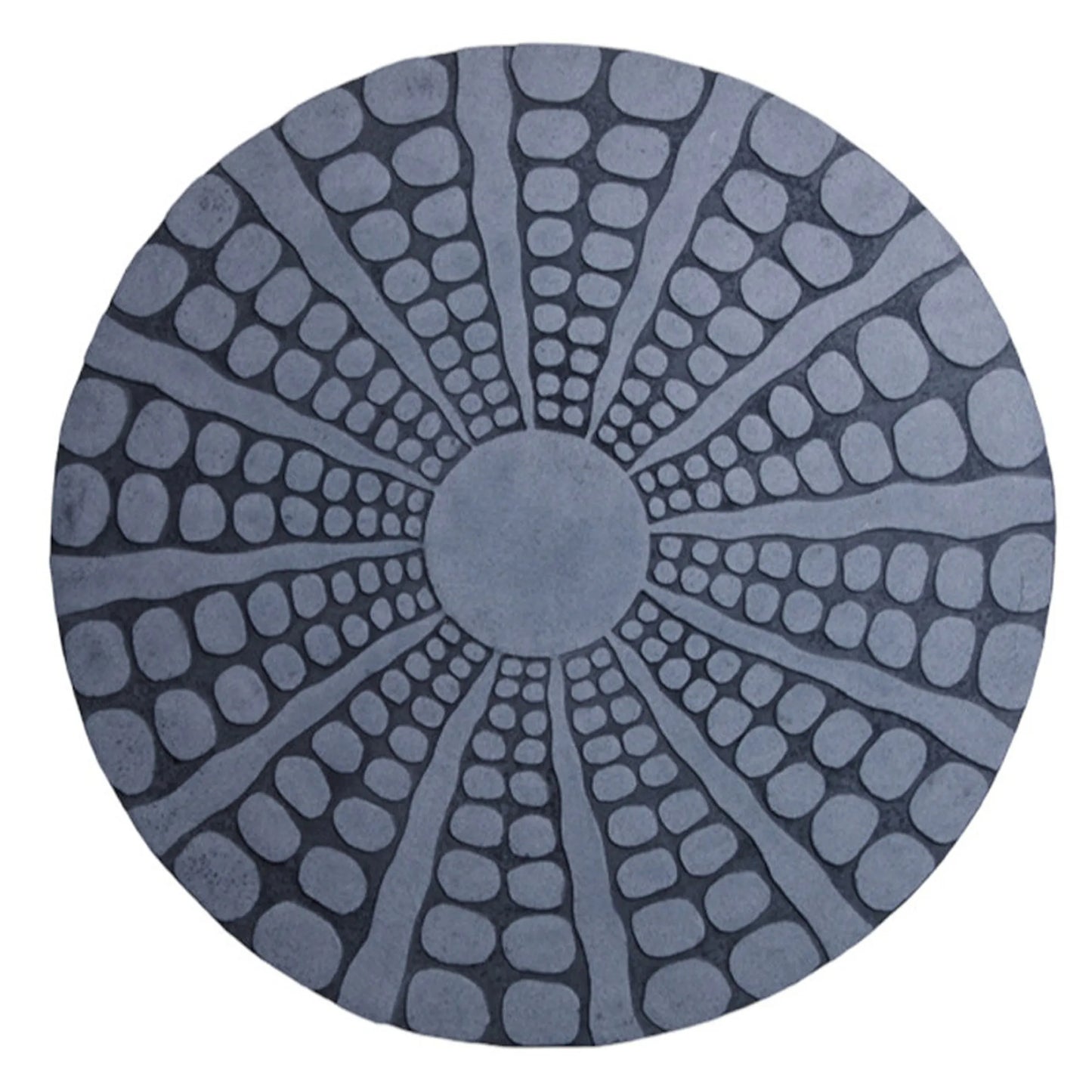 Lifteno 28" Round Wall Decor – Gray Sandstone Minimalist Wall Art, Modern Contemporary Home Decor