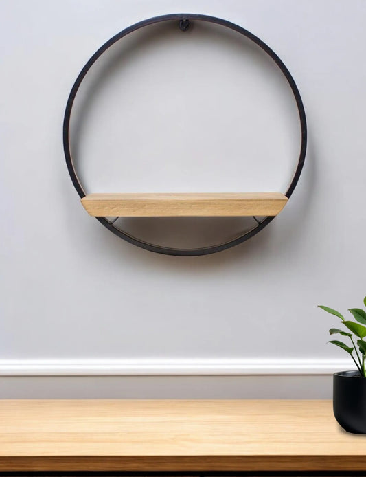 Lifteno Brown Metal Wall Decor – Modern Geometric Sculptural Art