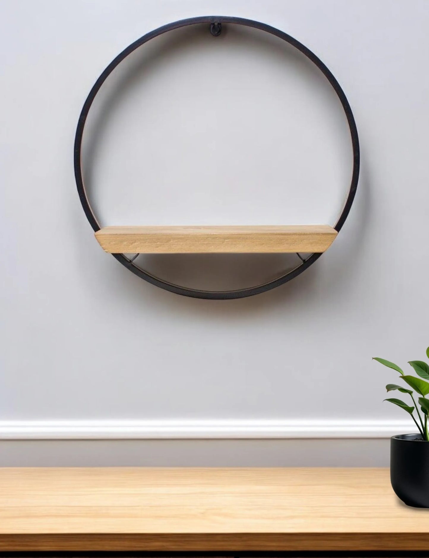 Lifteno Brown Metal Wall Decor – Modern Geometric Sculptural Art