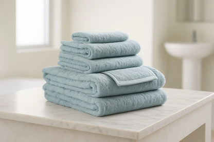 Set of Six Sea Cotton Quick Dry Terry Cloth Towels