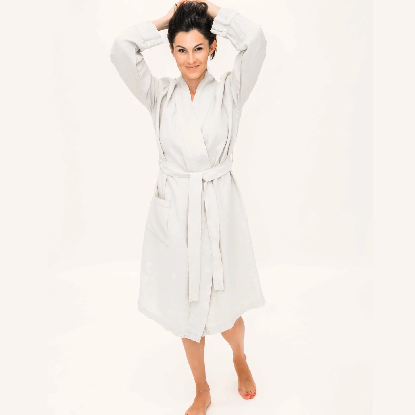 Lifteno Signature Premium Linen Unisex Bathrobe