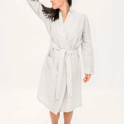Lifteno Signature Premium Linen Unisex Bathrobe