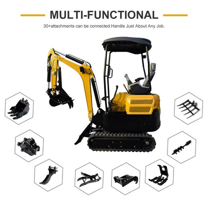 MMS MS20 2-Ton Mini Excavator – Kubota Diesel with Thumb Clip