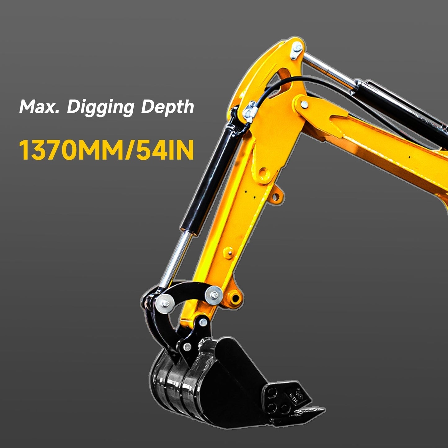 MMS MS10C 1-Ton Mini Excavator – 13.5 HP Gas with Thumb Clip