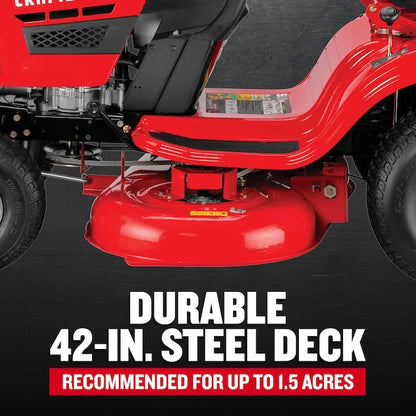 Craftsman T110 42" Riding Mower – 17.5 HP Briggs, 7-Speed
