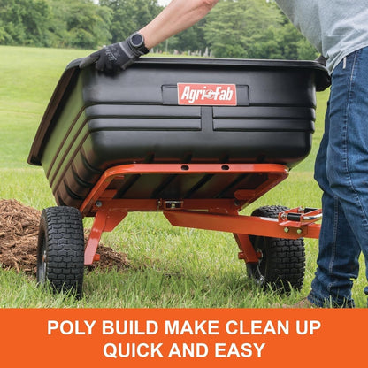 Agri-Fab 16 cu ft Steel Dump Cart – 800 lb Capacity