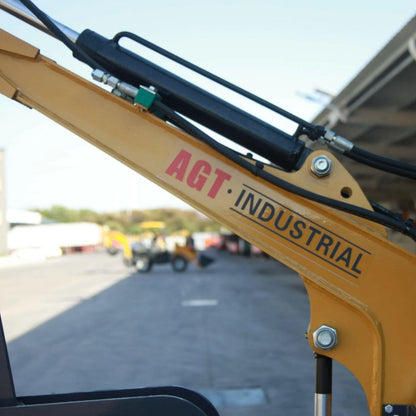 AGT DM12-C 1-Ton Mini Excavator – Side-Swing Boom & Hydraulic Thumb