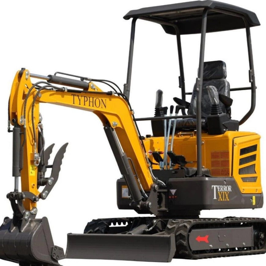 TYPHON Terror XIX 2-Ton Mini Excavator – Kubota D902 Diesel