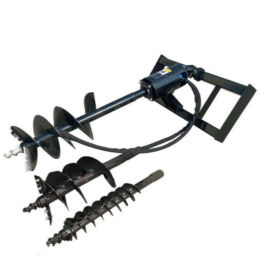 Skid steer hydraulic auger attachment with 3 bits, 12-16 GPM, AGT-SSECAG-Y