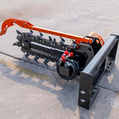 MMS 37" Hydraulic Trencher Attachment – Universal Skid Steer Mount
