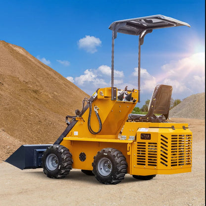 MMS Mini Ride-On Wheel Loader – 13.5 HP Gas Skid Steer