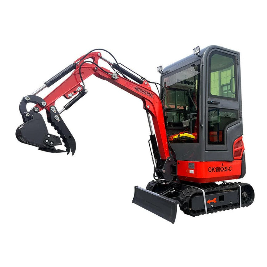 AGT KH18K-CC 1-Ton Mini Excavator – Kubota, A/C Enclosed Cab