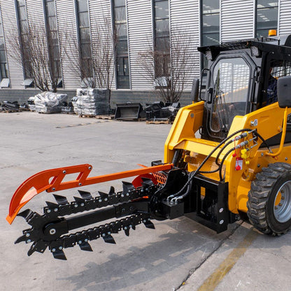 MMS 37" Hydraulic Trencher Attachment – Universal Skid Steer Mount