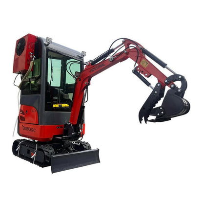 AGT KH18K-CC 1-Ton Mini Excavator – Kubota, A/C Enclosed Cab