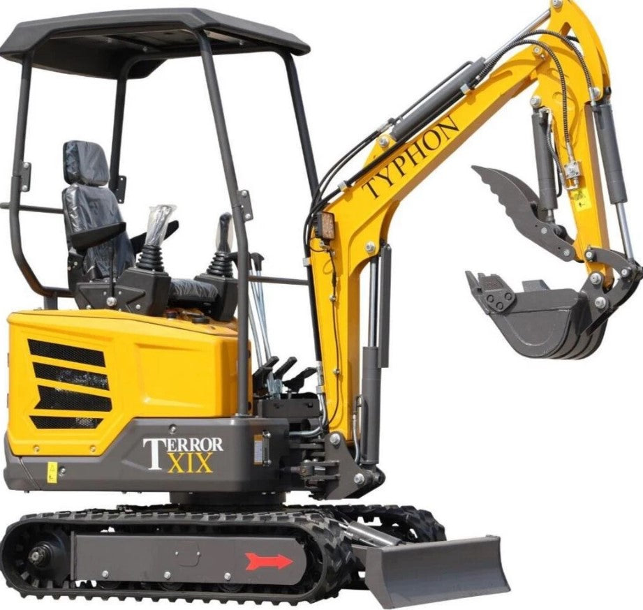 TYPHON Terror XIX 2-Ton Mini Excavator – Kubota D902 Diesel