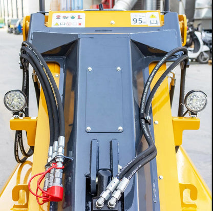 MMS Mini Ride-On Wheel Loader – 13.5 HP Gas Skid Steer