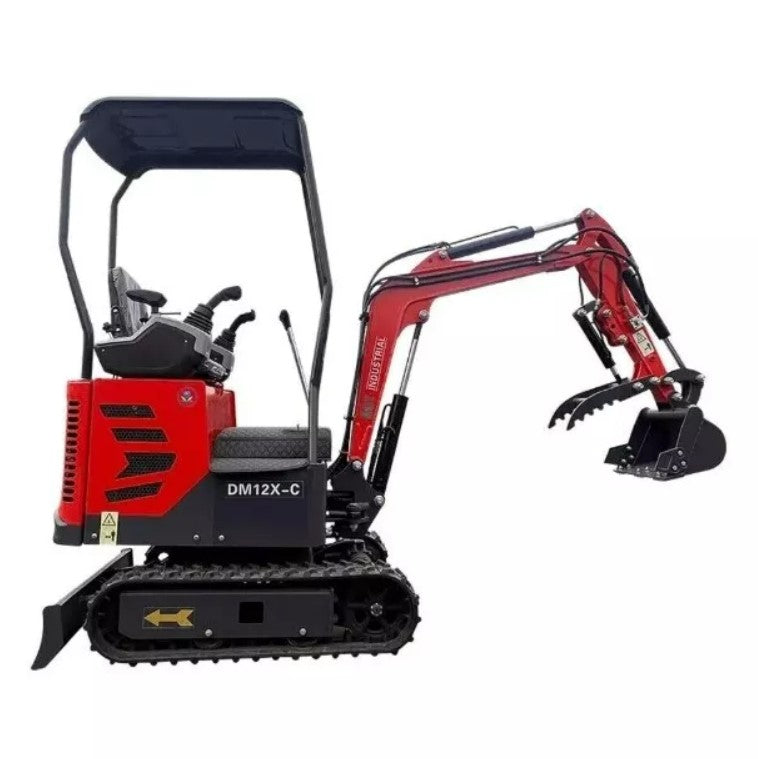 AGT DM12X-C 1-Ton Mini Excavator – Pilot Control & Hydraulic Thumb
