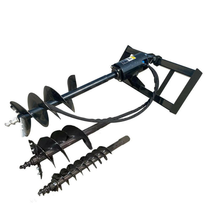 AGT SSECAG-Y Skid Steer Hydraulic Auger – 3 Bits, 12–16 GPM