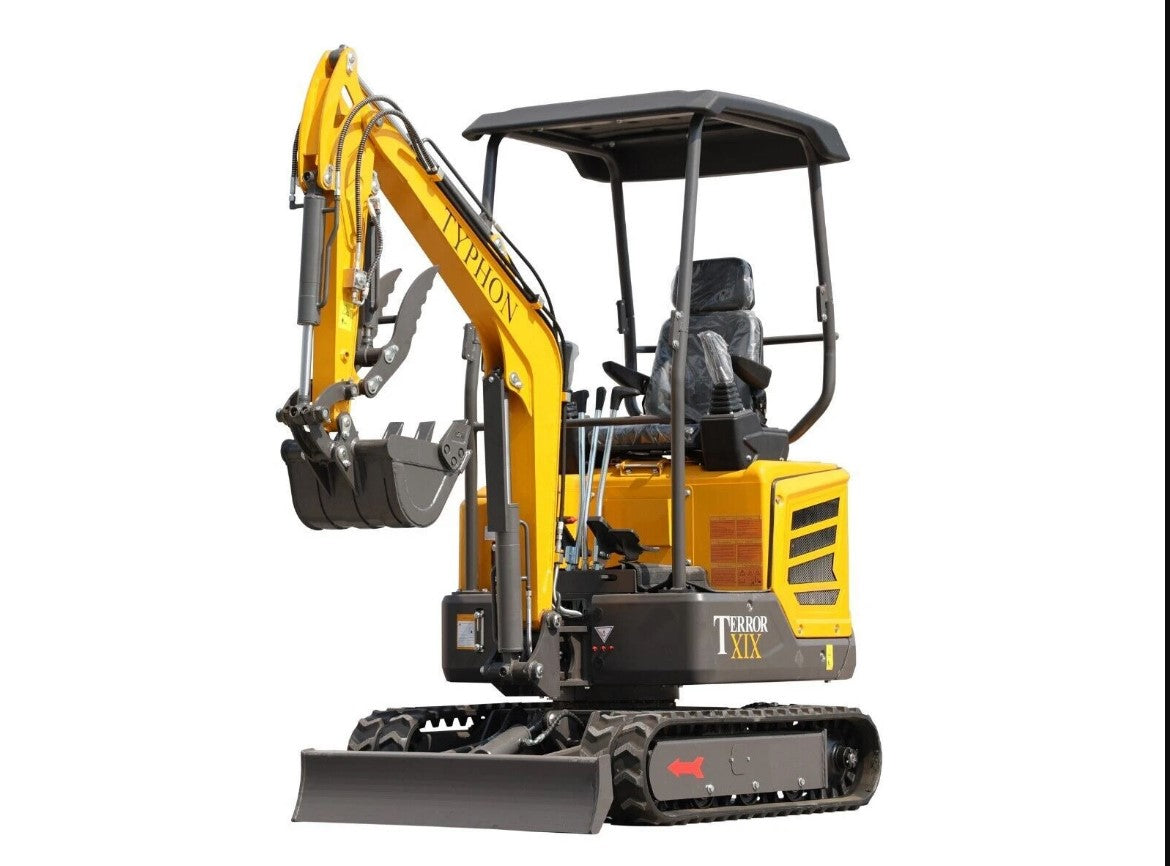 TYPHON Terror XIX 2-Ton Mini Excavator – Kubota D902 Diesel