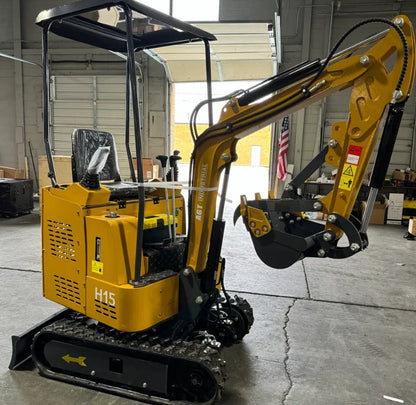 AGT H15 1.5-Ton Mini Excavator – 13.5 HP RATO, Pilot Controls