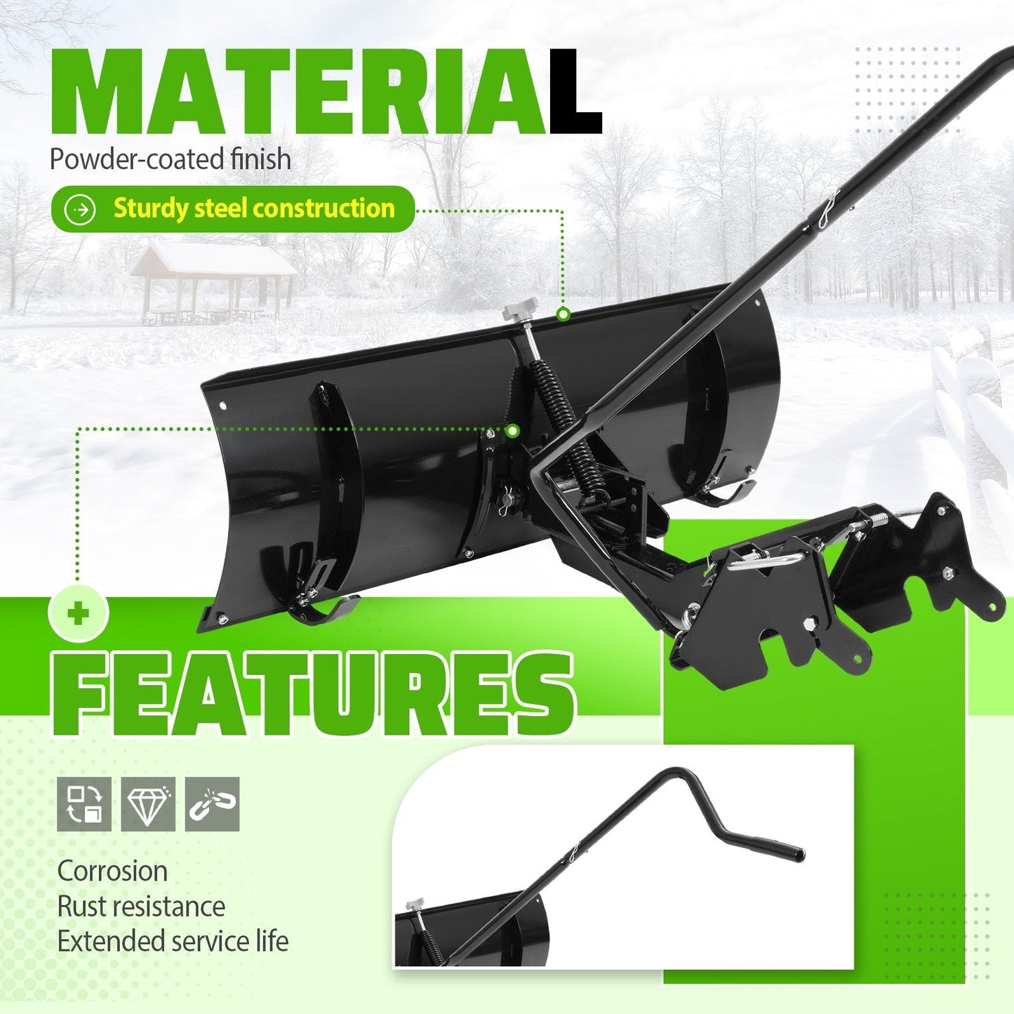 Agri-Fab 46" Front Plow Blade – 5-Position Angle