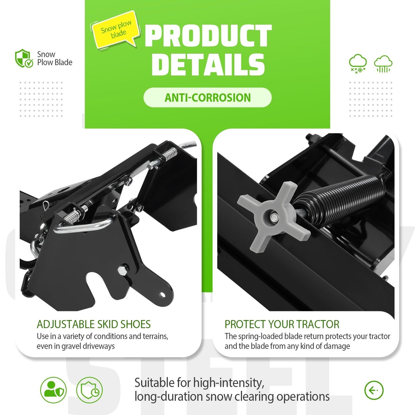Agri-Fab 46" Front Plow Blade – 5-Position Angle