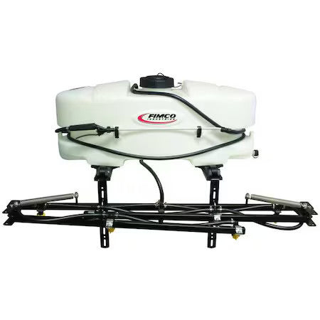 25-gallon tow-behind sprayer with 7-nozzle 90-inch boom and 15-foot handheld wand